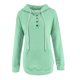 thumbnail image 3 of ICHUANYI Clearance Women's Hooded Solid Color Long-sleeved Sweatshirt Casual Blouse Pullover Tops(Mint Green, S) ICHUANYI WER2023080802501, 3 of 6