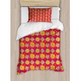 thumbnail image 1 of Poppy Twin Size Duvet Cover Set, Aquarelle Illustration of Spring Flowers with Abstract Swirls and Dots Background, Decorative 2 Piece Bedding Set with 1 Pillow Sham, Multicolor, by Ambesonne, 1 of 3