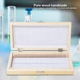 thumbnail image 1 of LHCER Prepared Slide Box, Biological Prepared Slide Case,50PCS Biology Glass Prepared Microscope Slides Specimens Wooden Slide Storage Box Case, 1 of 10