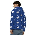 thumbnail image 4 of Honeii Moon Lamb Print Hoodies for Men, Pullover & Full Zip, Breathable Zip up Hoodie, Sweatshirt-Medium, 4 of 5