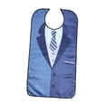 thumbnail image 1 of Babero para Adultos para Comer Protector de Ropa/Ajustable/Lavable a Máquina/Cómodo Patrón de Traje de Poliéster Unisex para Personas Mayores Mujeres Estilo C Yinane Baberos para adultos, 1 of 8