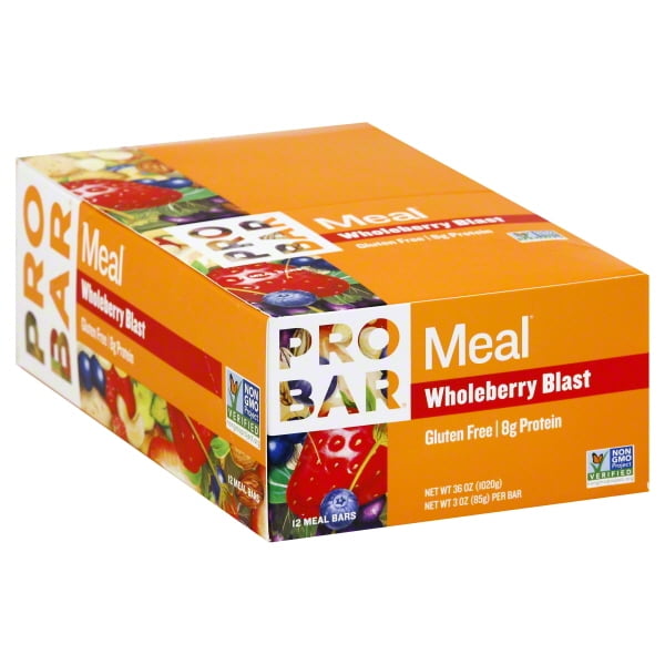 Probar Meal Wholeberry Blast Meal Bars, 3 oz, 12 pack