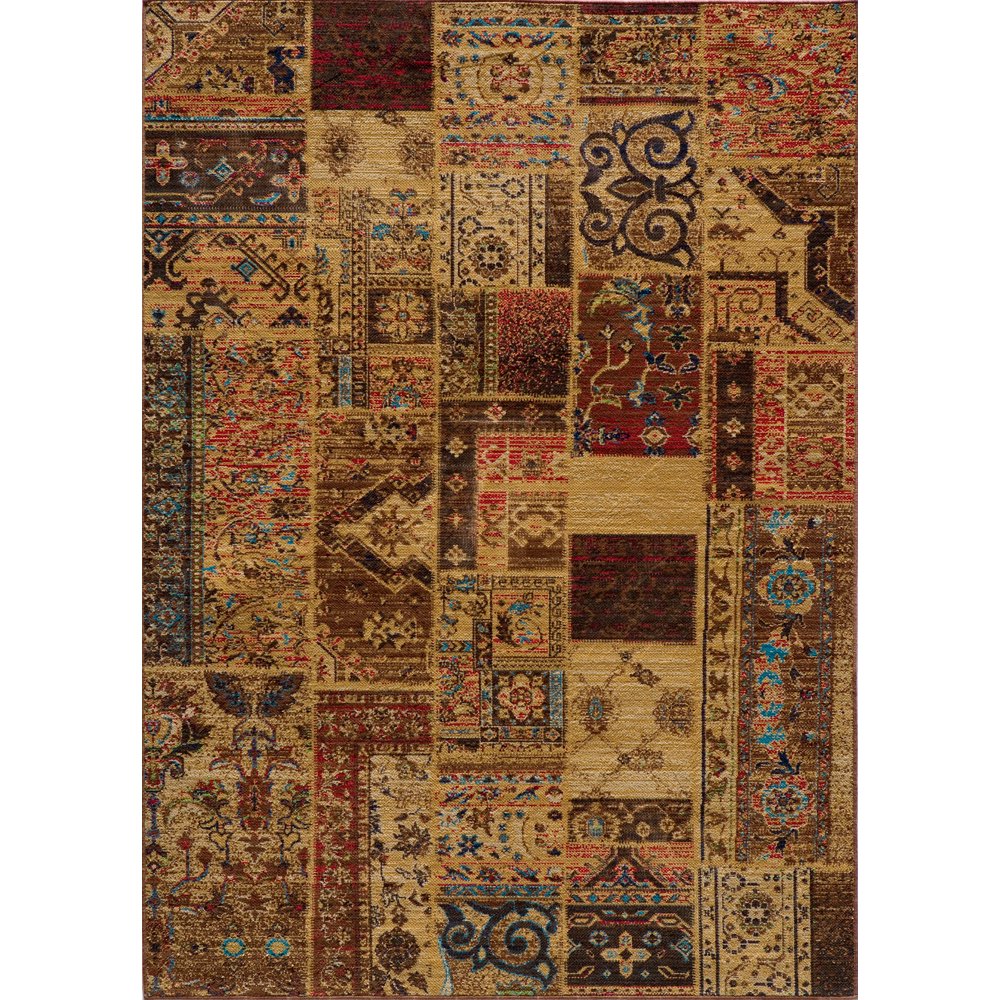Momeni Vintage Plaid Traditional Area Rugs, Brown, 3'11x5'11