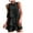 Black, variant on biudgviw Summer Ruffle Jumpsuits for Women Sleeveless Asymmetric Layered Rompers Elegant Business Work Dressy Outfits