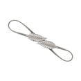 thumbnail image 1 of ZheElen Ceinture de Robe Élastique Style Simple Feuilles Réglables Sangle Extensible Manteau Matelassé Ornements Multicolores Saint-Valentin 70cm/argent 70cm/argent, 1 of 6