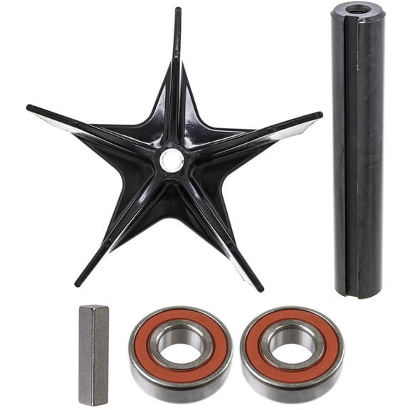 John Deere power flow blower fan, bearings, shaft 48C 54C 54D 60D 62C M144110