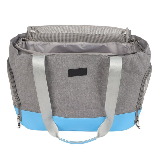 Pet Shoulder Bag, Pet Carry Bag Waterproof Zipper Opening For Dogs Blue
