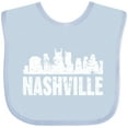 thumbnail image 3 of Inktastic Nashville Skyline Grunge Boys or Girls Baby Bib, 3 of 4