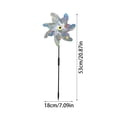 thumbnail image 2 of 10 Pack Reflective Pinwheels for Yard and Garden,Scare Birds Away for Garden Decor,Bird Scare Devices Deterrent to Scare Birds,Keep Birds Away (Assembly Required), 2 of 8