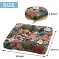 thumbnail image 7 of Floral Floor Pillow 22x22 Inch Large Square Meditation Cushion, Dutch Velvet, Soft & Supportive for Yoga & Lounge (Botanical Print), 7 of 7