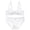 White, variant on Levmjia Women's Lace Lingerie Set Push Up Bra Solid Color Panty Set Comfortable Everyday Wear Deep V Backless For Sleep Date Night