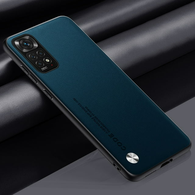 Luxury PU Leather Case For Xiaomi Redmi Note 11S 11 Pro Back Cover Matte Silicone Protection Phone Case For Redmi Note 11E Pro Green For Redmi Note 11S