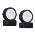 thumbnail image 1 of 4 Pieces RC Car Tires 1/12 Modification Spare Parts Assembly Accessories Car White Black, 1 of 5