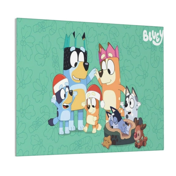 Saiise Bluey Frameless Canvas Wall Art - Abstract Modern Artwork for Living Room, Bedroom, Office - Ready to Hang, Vibrant Colors, Ideal Gift Idea- 8"x10"