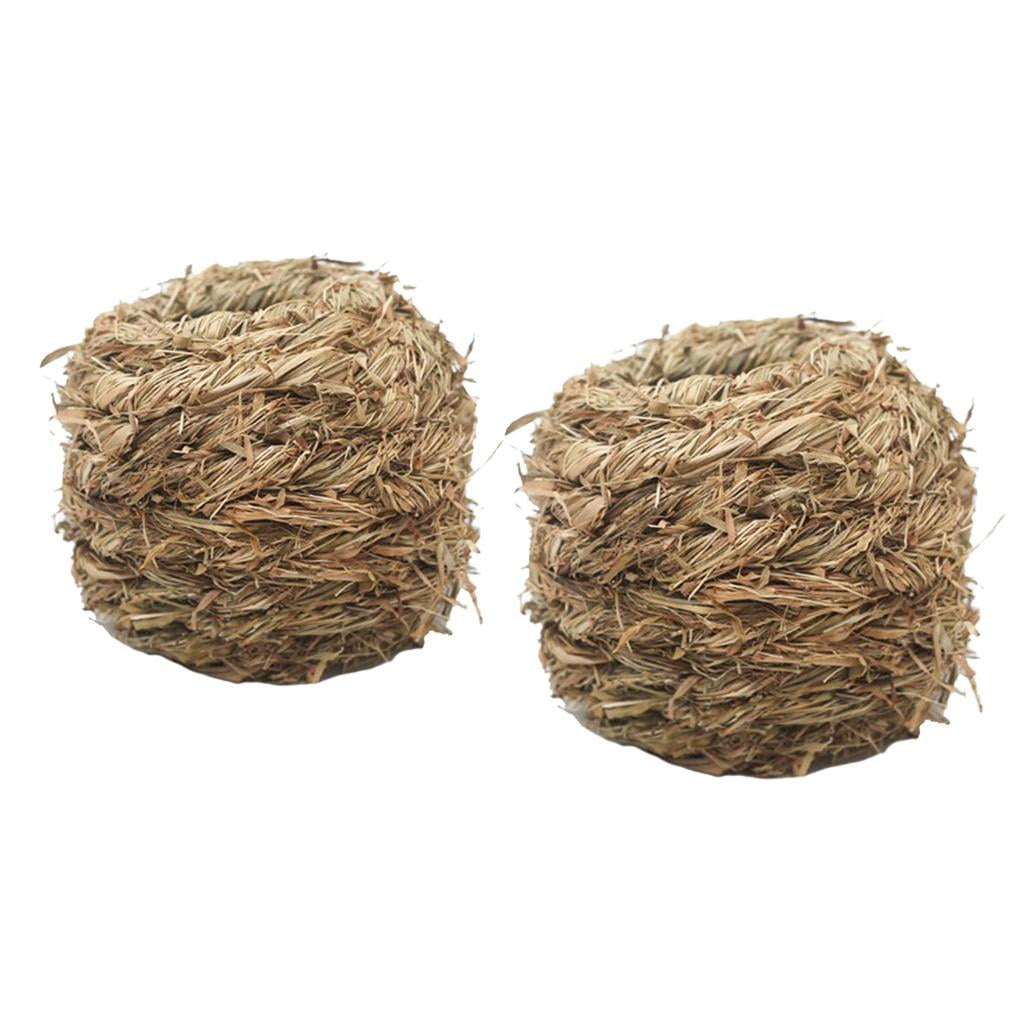 Great for Wedding Favors 2Pcs Hanging Natural Straw Birds Nest Party Favors, 