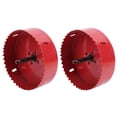 thumbnail image 3 of 2 Sets Bi??Metal Hole Saw Cutter Set for Aluminum Board PVC Iron Sheet Hole Open 120??165mm 80mm, 3 of 7