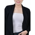 thumbnail image 2 of NY Collection Women's 3/4 Sleeve Ponte Jacket Black Size Petite X-Large, 2 of 3