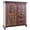 Brown, variant on 55 in. Solid Wood Three Drawer Gentlemans Chest, White