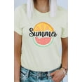 thumbnail image 2 of Summer Fruit Slices Watermelon Orange Graphic Tee T-Shirt, 2 of 5