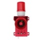 thumbnail image 2 of Sirena De Alarma Industrial, 130dB 12 Tonos, AC110V-120V 45W Alarma De Luz De Sonido Estroboscópico De Emergencia Montada En La Pared, 2 of 8