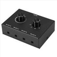 thumbnail image 4 of 2X 4 Port Audio Switch, 3.5mm Stereo AUX Audio Selector, 4 Input 1 Output/1 Input 4 Output Audio Switcher Box,2 x 3.5mm Audio Switch Switcher 2 x 3.5mm Audio cable,Black, 4 of 8