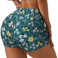 thumbnail image 2 of Fotbe Floral Seamless Shorts, Womens Workout Shorts High Waist Stretch Booty Short for Gym/Yoga/Running/Biking-X-Large, 2 of 9
