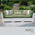 thumbnail image 1 of TK Classic Monaco 3 Piece Wicker Patio Sofa in Green, 1 of 2