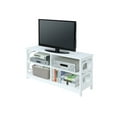 thumbnail image 2 of Convenience Concepts Omega TV Stand in White Wood Finish with Two Shelves, 2 of 5
