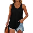 thumbnail image 1 of Womens Racerback Tank Tops Loose Fit Causal Summer U Neck, 1 of 5