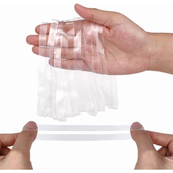 40 Pcs Clear Large Rubber Bands 10mm Wide TPU Elastic Band Heavy Duty Binding Straps for Books Camera Art Kitchen DIY