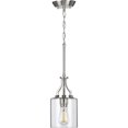 thumbnail image 3 of P500208-009-Progress Lighting-Lassiter - 12.5 Inch Height - Pendants Light - 1 Light - Cylinder Shade - Line Voltage-Brushed Nickel Finish, 3 of 7