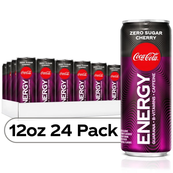 Coca-Cola Zero Sugar Energy, Cherry, 12 Fl Oz, 24 Count ...