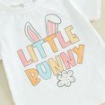 thumbnail image 6 of Bagilaanoe 3pcs Toddler Easter Outfits Baby Girl Pants Set Letter Short Sleeve T-shirt Tops + Flare Trousers + Headband 9M 12M 18M 24M 3T 4T Kids Casual Clothes, 6 of 9