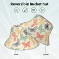 thumbnail image 5 of Kll Butterfly Bucket Hat For Women Men Packable Travel Beach Sun Hat Outdoor Rave Accessories Reflective Fisherman Cap, 5 of 9
