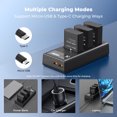 thumbnail image 5 of K&F Concept 3-Pack EN-EL14 Camera Battery and Upgrade LCD Charger Compatible with Nikon D5300 D5600 D5100 D5200 D5500 D3100 D3200 D3300 D3400 D3500 Coolpix P7000 P7100 P7200 P7700 P7800, 5 of 8