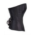 thumbnail image 3 of Chicastic Black Satin Sexy Strong Boned Corset Lace Up Bustier Top - XX-Large, 3 of 3