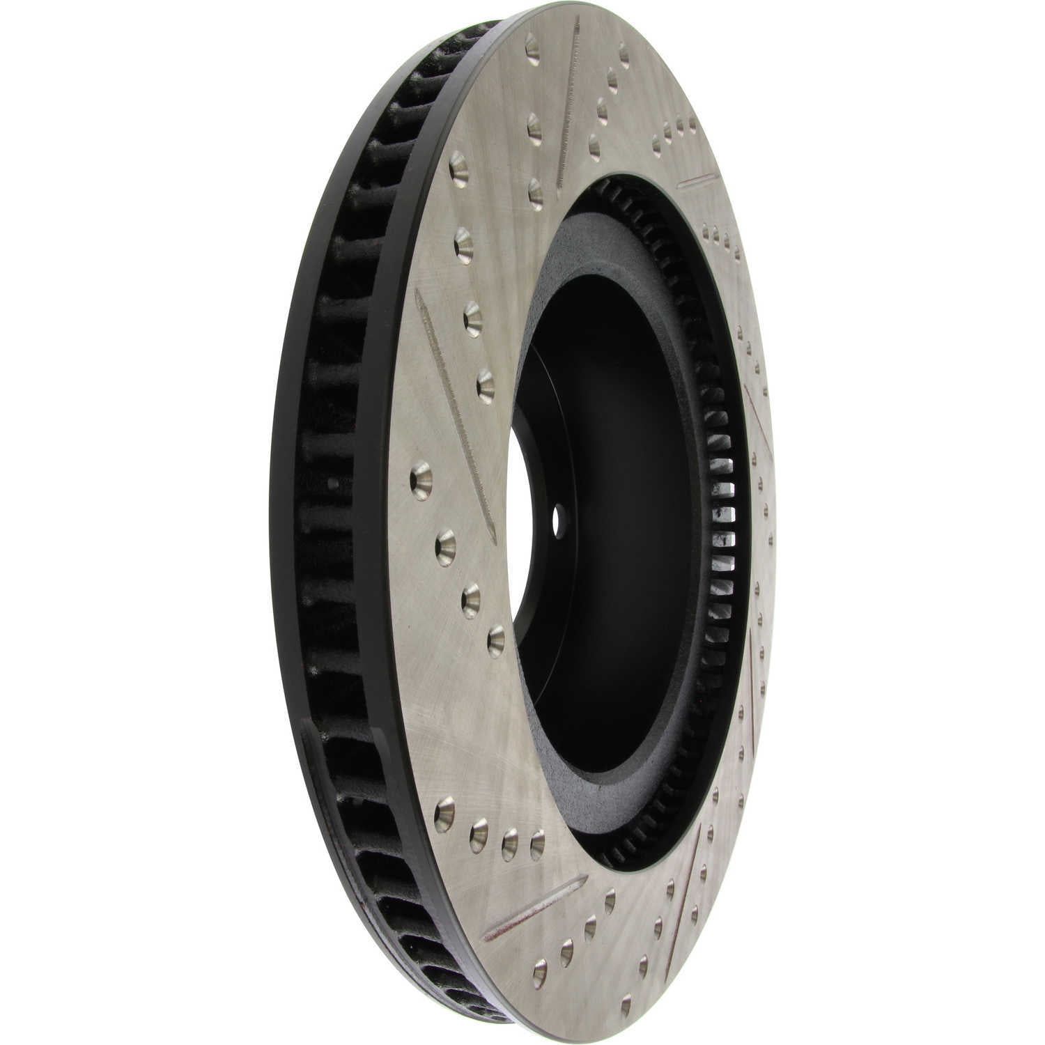StopTech 127.44156L StopTech Sport Rotors; Drilled And Slotted; Front Left;