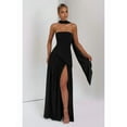 thumbnail image 3 of Women'S Off-the-Shoulder Tube Dress with Side Design, Suitable for Going Out Casual Elegant Club Party Long Dress Black L, 3 of 7