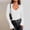 *White, variant on ClodeEU Long Sleeve Shirts for Women ,Knit V Neck Shirts ,Fall Fashion Tees Tops Beige,Womens Plus S