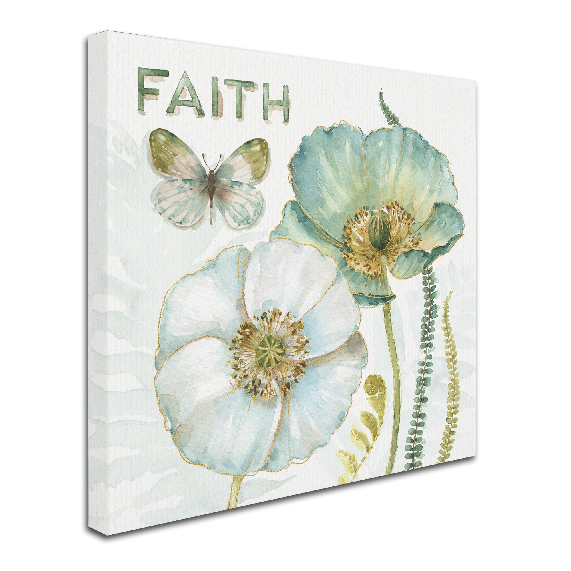 Trademark Fine Art "My Greenhouse Flowers Faith" Canvas Art by Lisa Audit