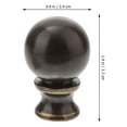 thumbnail image 3 of MasteelfCA 2 Pcs Lamp Finials Table Lamp Caps Knobs Lamp Shade Ball Finial Lamp Topper Knob, 3 of 9
