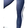 thumbnail image 3 of VSNOW Women Imitation Denim Print Jeggings Jeans High Waist Stretch Leggings, 3 of 4