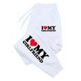 thumbnail image 2 of I Love My Girlfriend Printed Sweat pant Fitting Sport Pocket Drawstring Pant Outdoor, 2 of 6