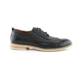 thumbnail image 2 of Ferro Aldo Josh MFA19278PL Men's Classic Long Wing Duo-Texture Oxford Dress Shoes, in Black, Men's Size 7.5, 2 of 7