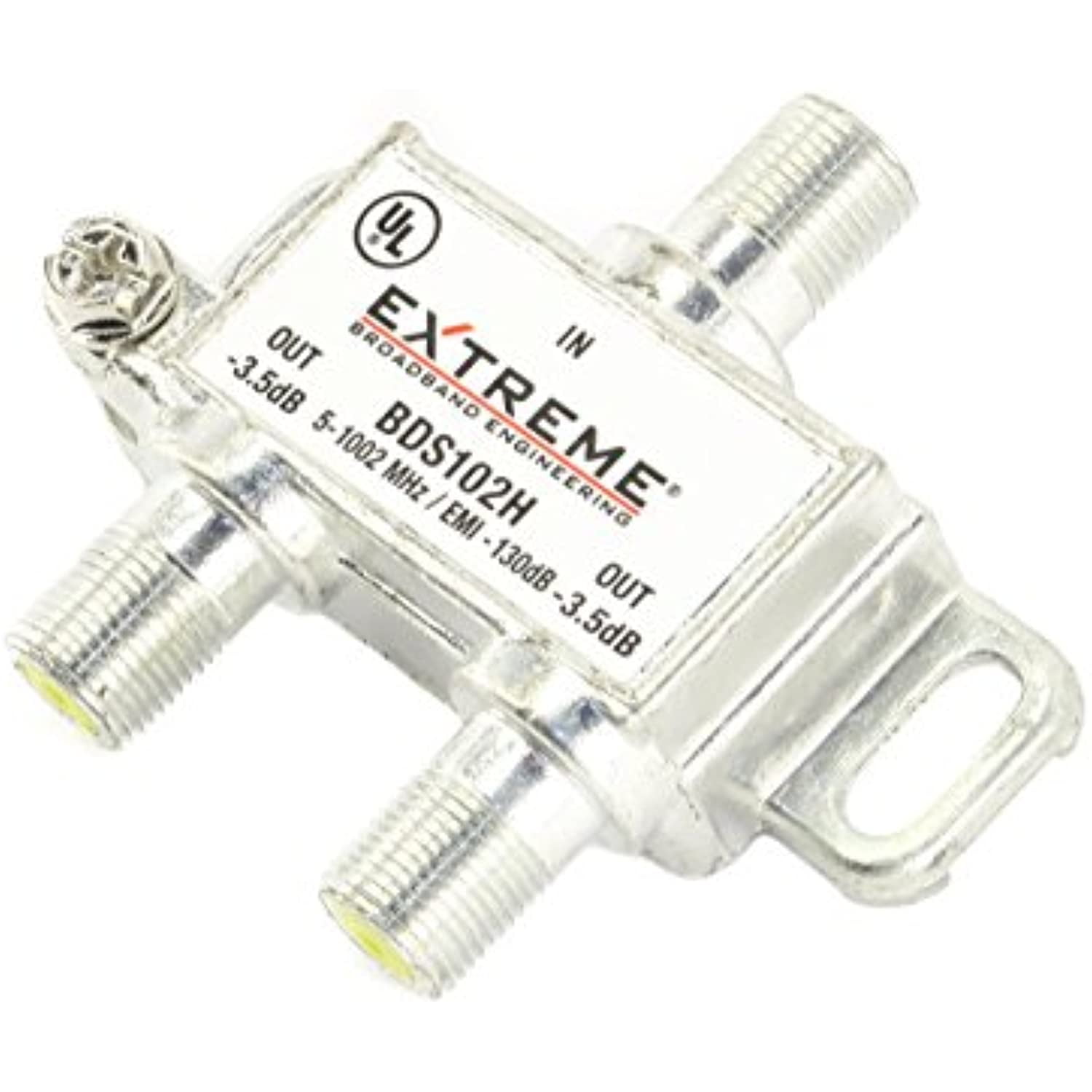 Extreme BDS102H 2-Way Digital Coaxial Cable Splitter 1GHz Universal Signal Splitter