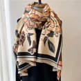 thumbnail image 1 of Valentine's DayWomen Winter Scarf Floral Pashmina Shawls and Wraps Foulard Blanket Cashmere Female Thick Warm Scarves Stoles Bufanda yaoshenbao LED, 1 of 2