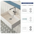 thumbnail image 4 of DeerValley DV-1WS0127 23" x 18" White Rectangular Vitreous China Wall Mount Bathroom Sink with Overflow, 4 of 10