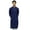 Navy Blue, variant on Atasi Men's Long Cotton Mandarin Collar Blue Shirt Ethnic Clothing-Small