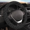 thumbnail image 4 of Cauagu Flying Dandelion Print Car Steering Wheel Cover - Universal Car Accessory for Diverse Cars for Steering Wheel with a Diameter of 14.5"-15", 4 of 7