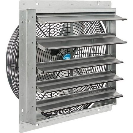 18 in. 0.125 HP Exhaust Fan with Shutter & Direct Drive, Single Speed